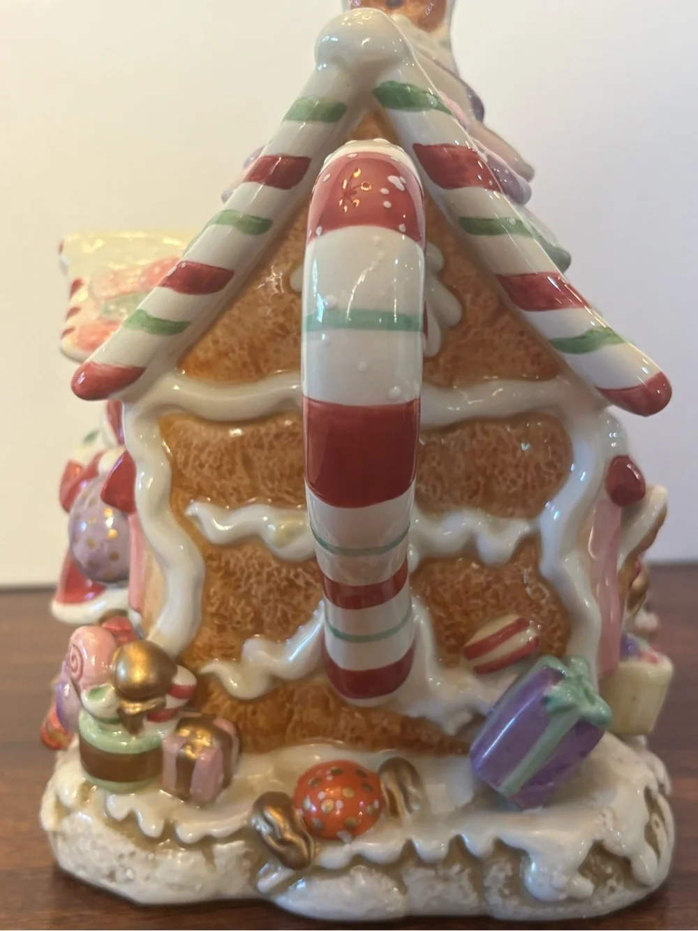 Fitz & Floyd Christmas Candy Land Express CANDY SHOP Teapot No Box EUC